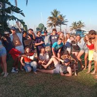 Coastal Skipper - Zero to Hero: It's a Sunny Day on the Durban Harbour This Image is showing a group of 22 Sailing School Students Celebrating their Success!